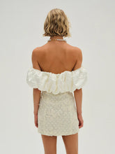 Load image into Gallery viewer, For Love &amp; Lemons Snowflake Daisy Satin Mini Dress
