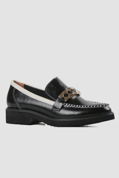 All Black Clip & Stitch Loafer