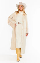 Load image into Gallery viewer, Mumu Sierrra Fringe Maxi Jacket
