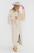 Load image into Gallery viewer, Mumu Sierrra Fringe Maxi Jacket
