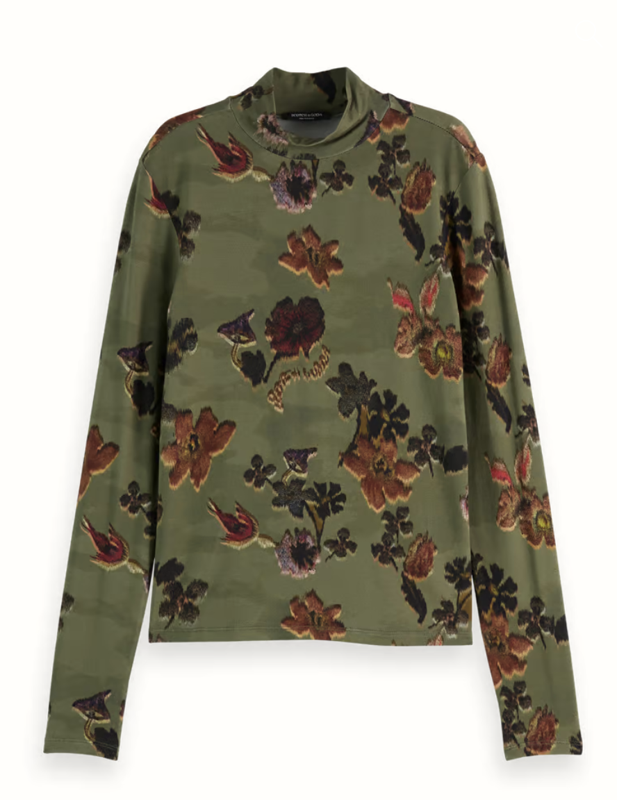 Scotch & Soda AOP long sleeve t-shirt