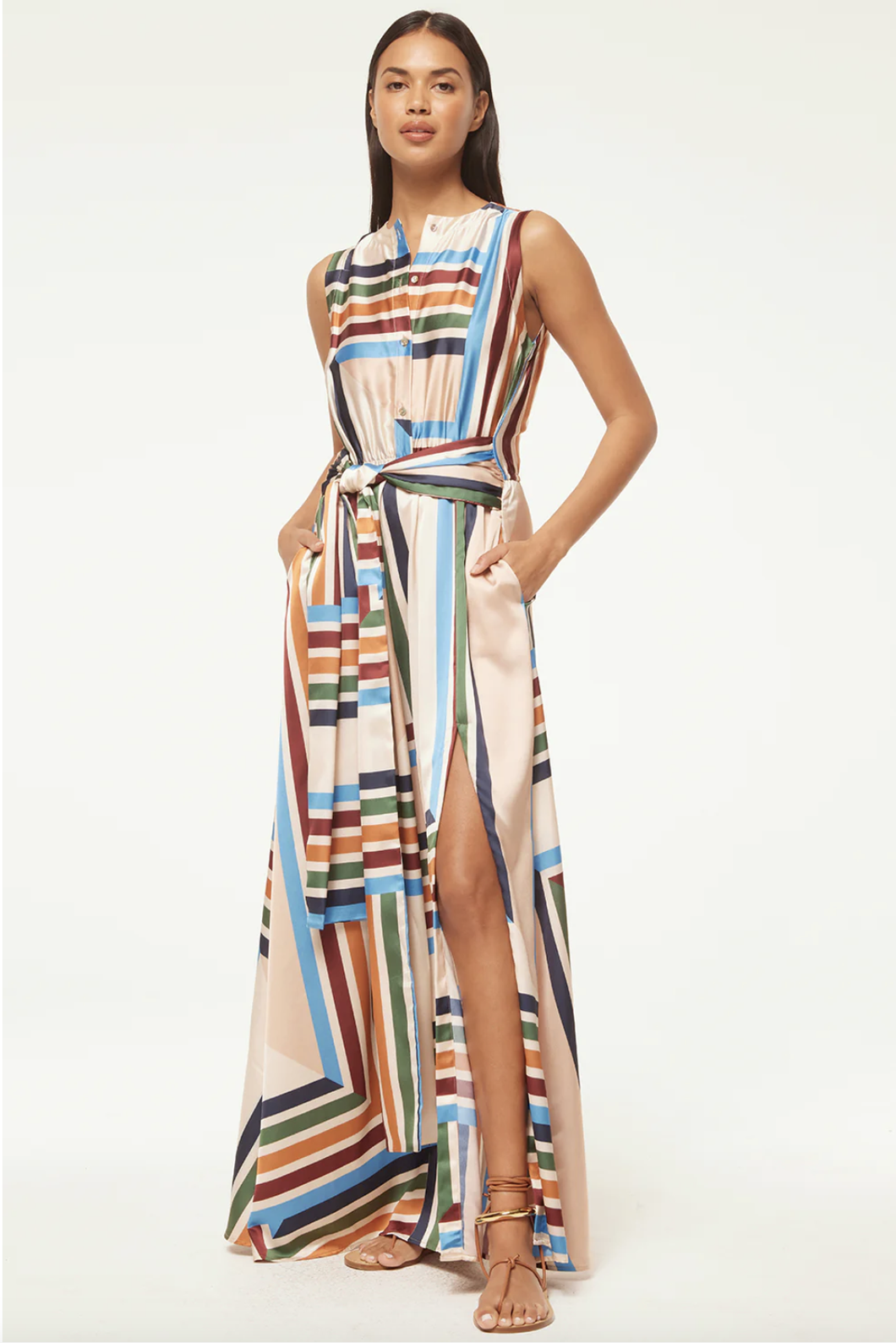 Misa Anabella Dress - San Miguel Stripe