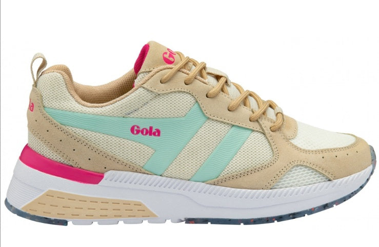 Gola Navis Off White/Powder Blue/Hot Pink Sneaker