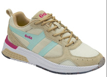 Load image into Gallery viewer, Gola Navis Off White/Powder Blue/Hot Pink Sneaker
