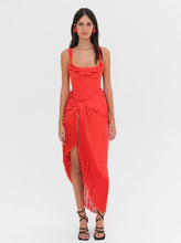 Load image into Gallery viewer, For Love &amp; Lemons Anisa Fringe Midi Dress
