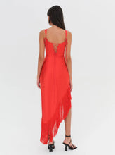 Load image into Gallery viewer, For Love &amp; Lemons Anisa Fringe Midi Dress
