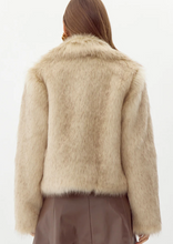 Load image into Gallery viewer, Adelyn Rae Aubrey Zip faux fur coat
