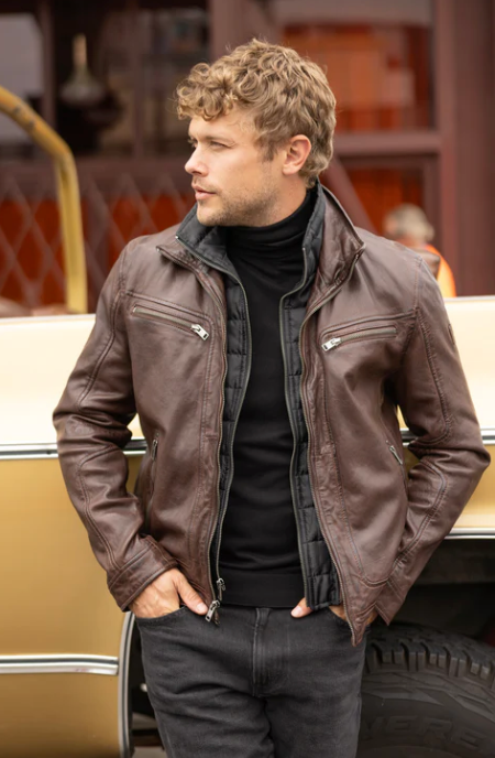 Mauritius Bain CF Leather Jacket