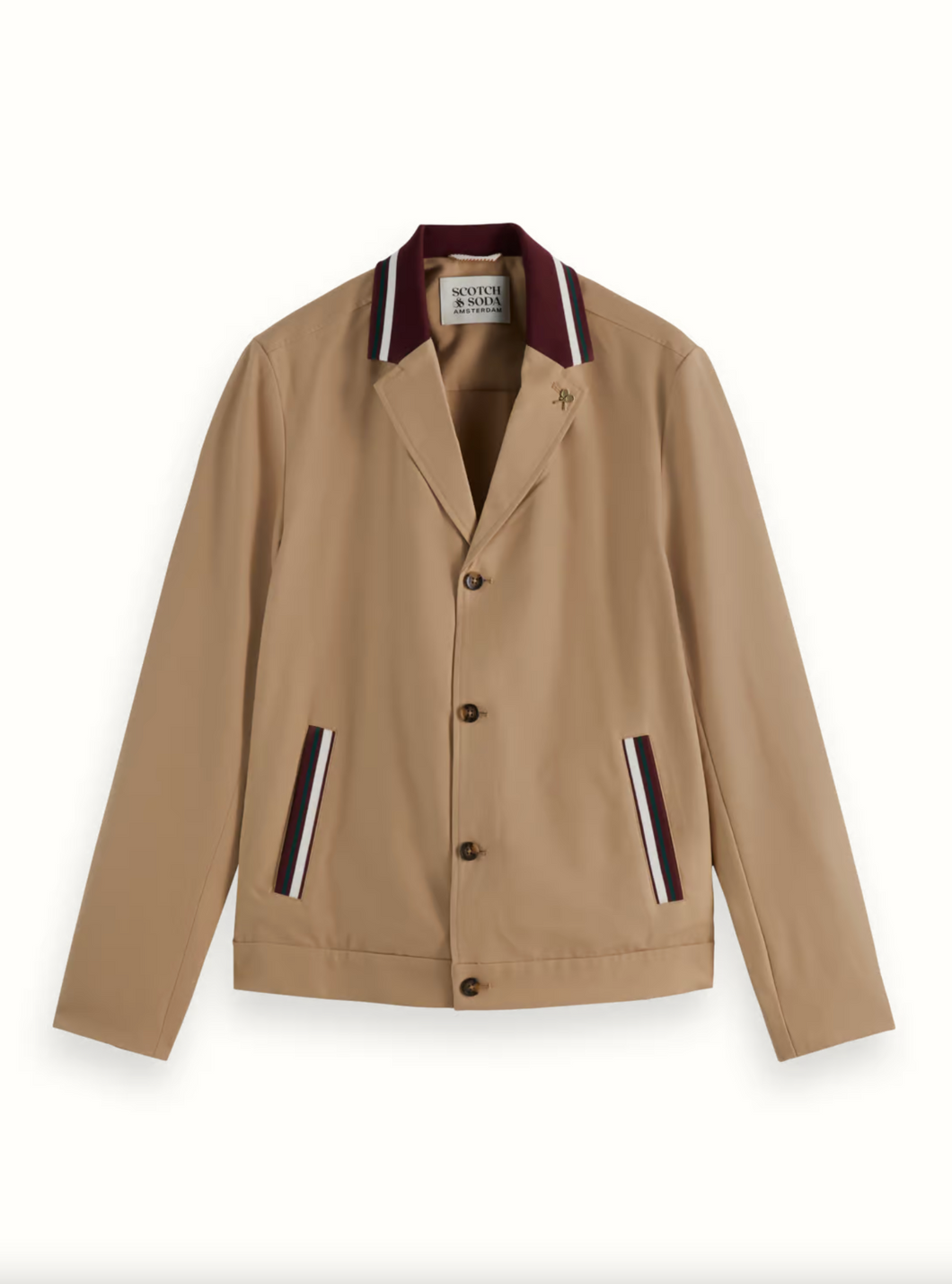 S&S Contrast Trimmed Tailored Jacket