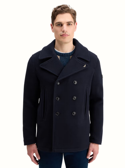 Scotch & Soda Wool Blend Peacoat