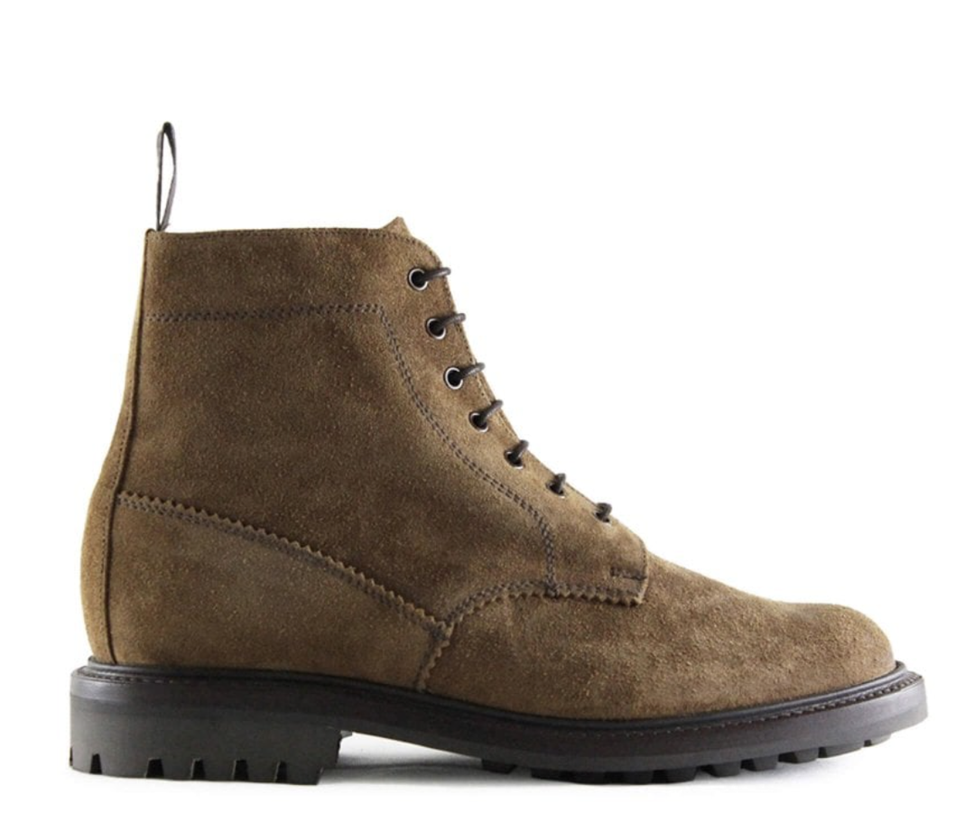 Sanders Kelso Snuff Waxy Suede Derby Boot