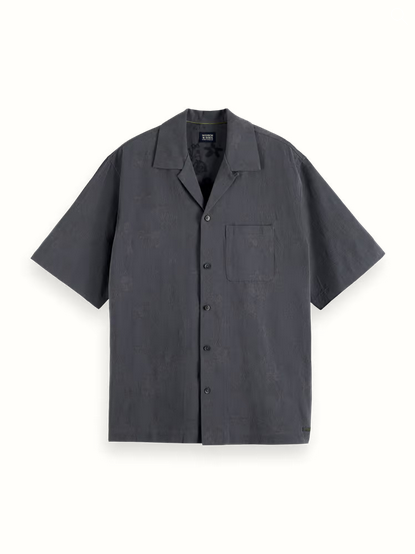 Scotch & Soda Relaxed-Fit Tonal Jacquard Shirt