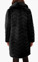 Load image into Gallery viewer, Bernardo Zigzag Vegan Fur Coat
