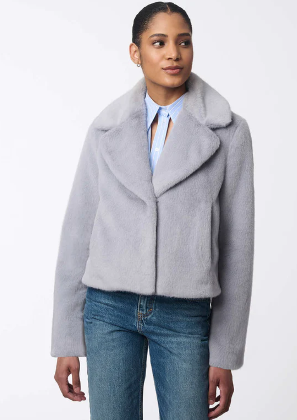 Bernado Luxe Line Faux Fur Coat