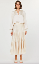 Load image into Gallery viewer, Current Air Pleated Tiered Midi Skirt
